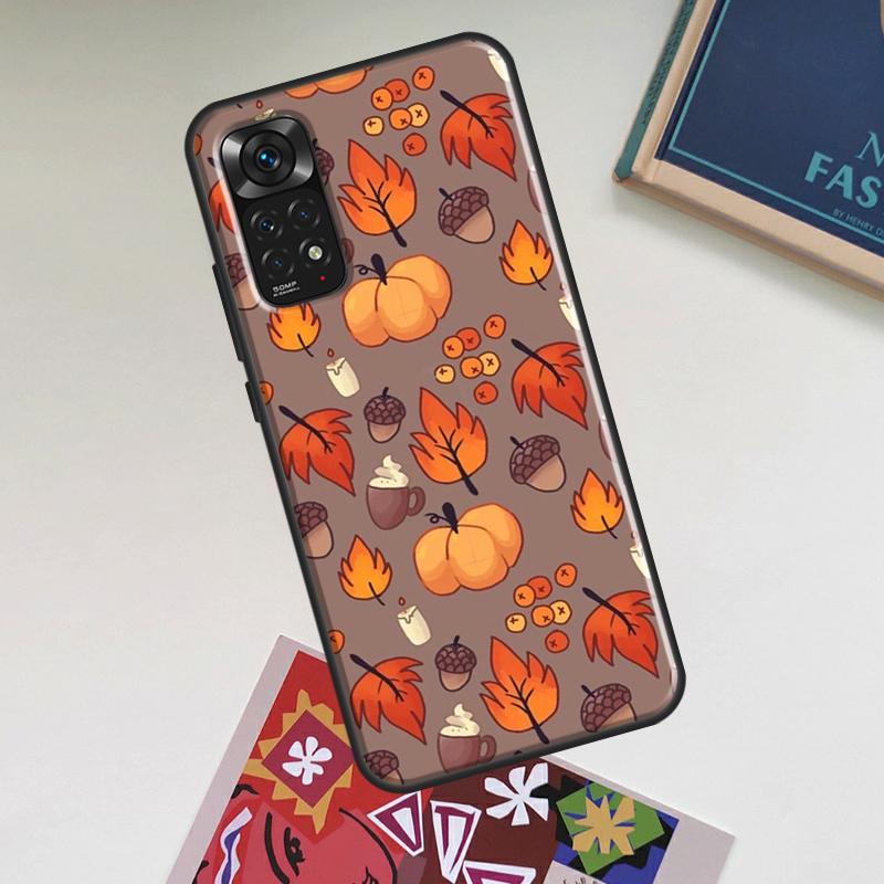 Autumn Pumpkins Case For Xiaomi Redmi Note 12 Pro Plus 8 9 10 11 Pro 8T 9S 10S 11S 12S 9C 10A 10C 12C Cover