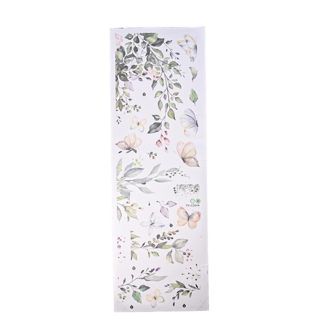 Grüne Blatt Schmetterlinge Efeu Grüne Pflanze Wandaufkleber Abziehbild Kinderzimmer Kinderzimmer Selbstklebend Kunst Wandbild Geschenke Aufkleber Abziehbild Dekor