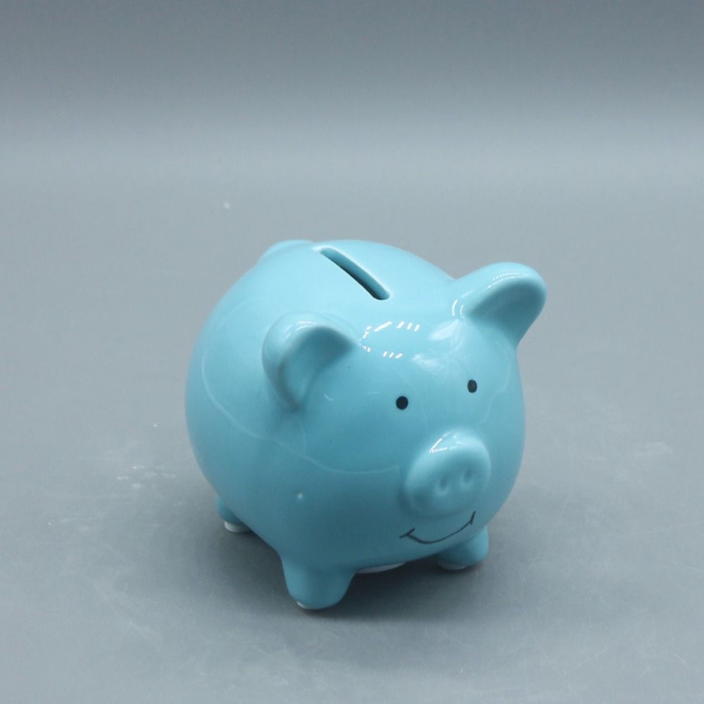 Cofrinho Fofo para Crianças Dinheiro e Moedas Mini Tanque de Poupança Presente de Aniversário Cofrinho de Cerâmica Natal