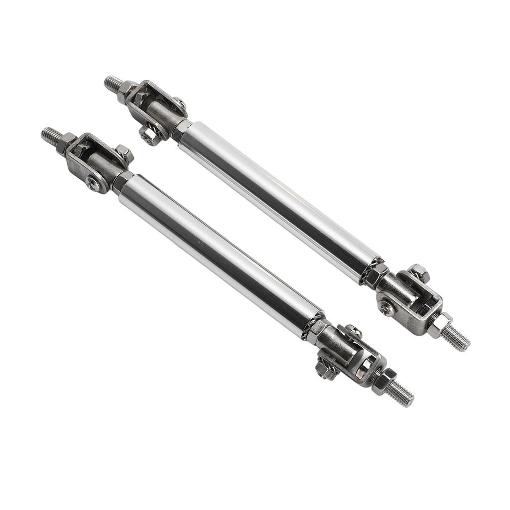 2 st. Splitterstag 7,5 cm Justerbart Stötfångarskydd Läppstag Splitter Silver Universellt För