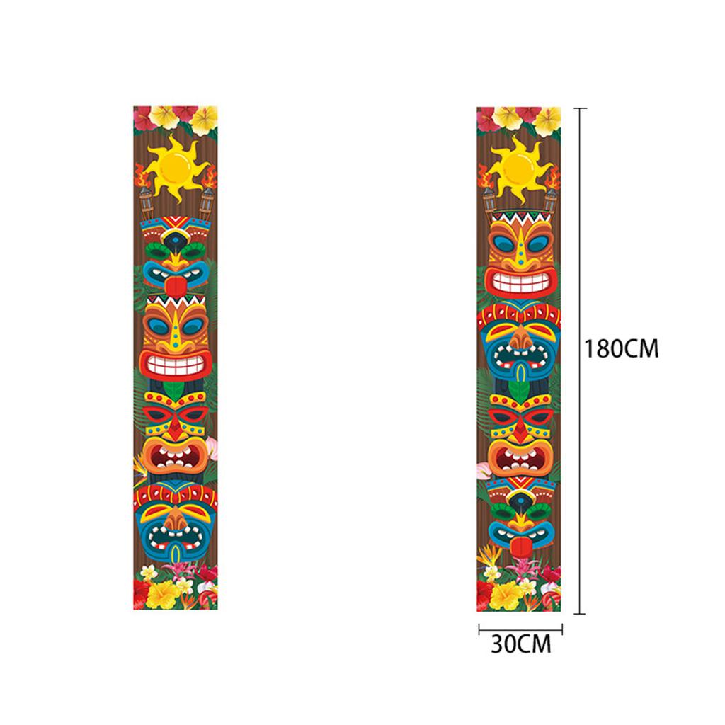 Hawaiian Party Decoration Banner Carnival for Beach Tropical Aloha Party Birthday Carnival Banner Backdrop for Hawaiian Luau