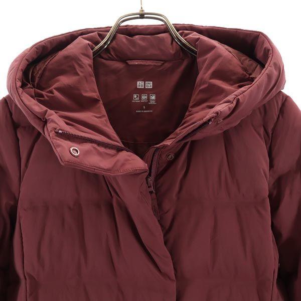 Uniqlo Palton puf fără cusături S vișiniu Parker Femei Folosit