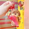Plush Dachshund Keychain Dog Keyring Cartoon Card Bag Toy Pendant Gift Kids