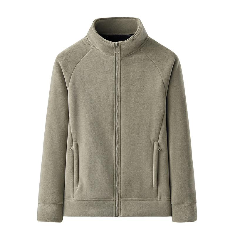 Men's Polar Fleece Jacket Winter Loose Casual Cardigan Lined Thicken Parkas Coats Men's Sweatshirt Outdoor Camping Travel Jacket