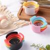 1PC Multifunctional Fruit Vegetable Egg Cutter Kitchen Accessories Slicing Cooking Gadgets Cutting Egg Slicers Random Color
