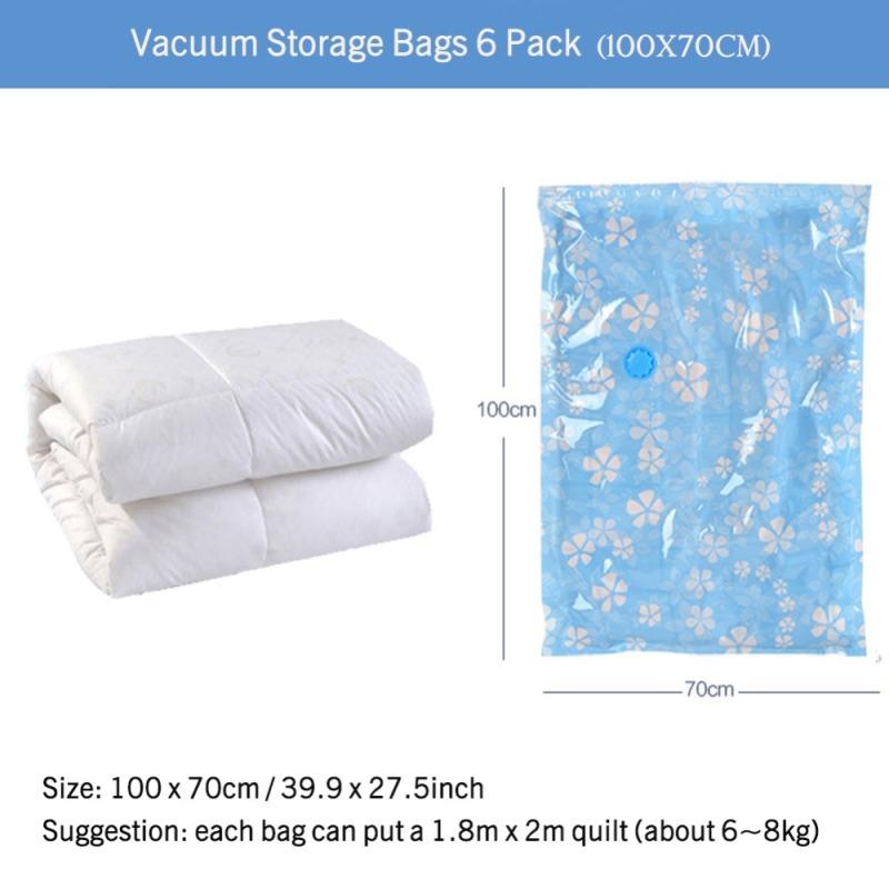 Thickened Vacuum Storage Bag For Cloth Compressed Bags with Hand Pump Reusable Blanket Clothes Quilt Organizer Travel