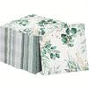Biodegradable Decorative Leaf Designs Paper Napkins High Absorbency Gentle Skin Friendly for Event