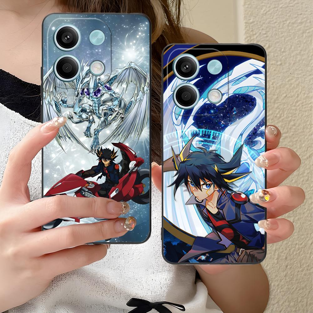 Yugioh Yusei Fudo Mobile Phone Case for Xiaomi Redmi Note 14 13 12 11 S Pro Plus 4G 5G Colorful Printing Cover Luxury Cover