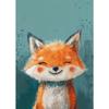 Funny Cute Smile Animals Kitten Koala Fox Lamb Posters Canvas Printing Vintage Wall Art Picture for Living Room Home Decor Gifts