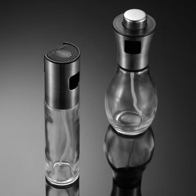 304 Stainless Steel Oil Spray Pot Spray Barbecue Olive Oil Glass Press Oil Spray Bottle Kitchen Supplies Oil
