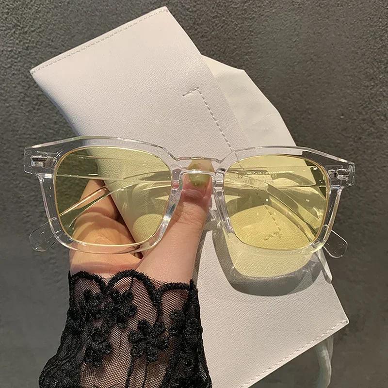 Men for Women Classic Vintage Square Sunglasses Fashion Classic Outdoor Travel Sun Eyeglasses Unisex Design Driving Riding Goggle Sunglasses Eyewear