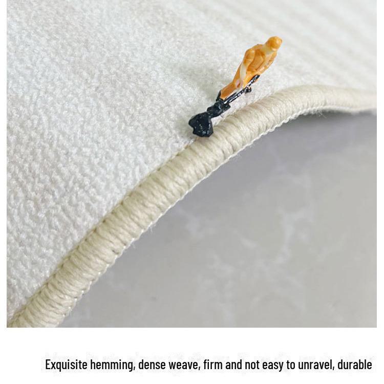 2024 Cream Loop Velvet Living Room & Bedroom Carpet - Waterproof, Stain-Resistant, Durable