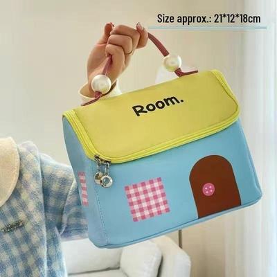 Dopamine House Women's Waterproof Travel Makeup Bag - Large Capacity, Portable Storage Handbag
