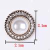 5 Pieces Alloy Rhinestone Buttons, Flat Back Brooch Buttons Sparkly Bling Sew on Clothing