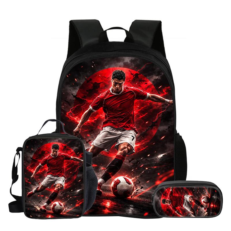 Boys Girls Everyday Backpack Knapsack Football Star Starry Sky Backpack School Tote L-Lamin Yamal Roomy Mochila Rucksack School