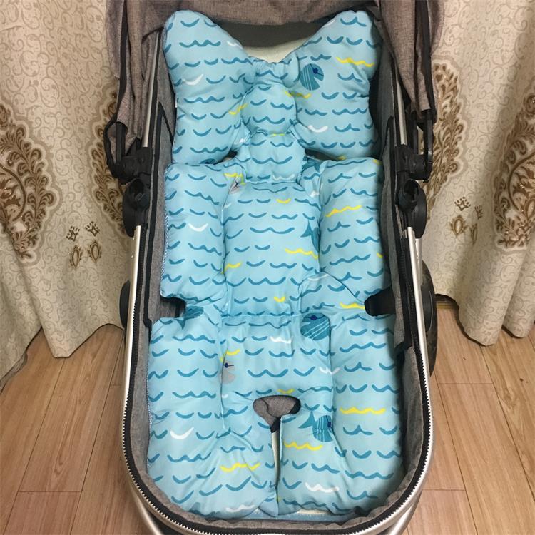 

Универсальная высококачественная хлопковая подушка для сиденья детской коляски и стульчика Pink Elephant