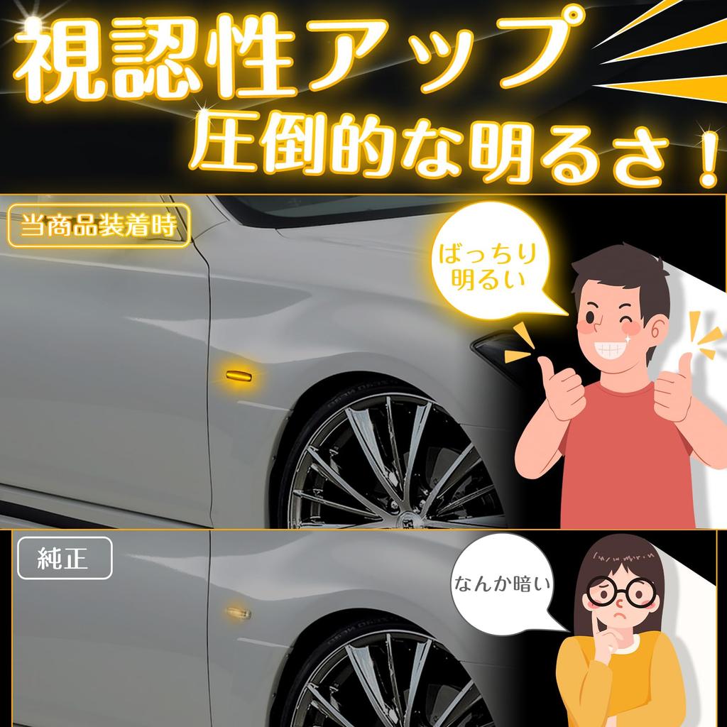 NEIFILES LED Side Markers for Fuga Y51 V36 Skyline Skyline Coupe Skyline Crossover J50 Cima HGY51 Cima Fuga Hybrid Y51HV Fuga Y50 GY50 PNY50 PY50