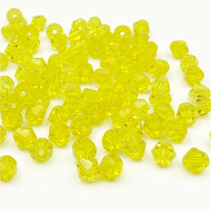 Faceted Austria 3 4 6mm Bicone Crystal Beads Spacer Glass Beads for Bracelet Necklace DIY Jewelry Making