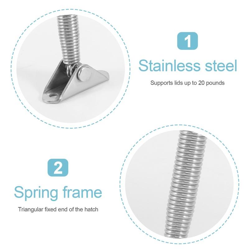 Stainless Steel 304 Deck Hatch Spring Adjuster Cabin Door Porthole Door Hatch Support Spring Holder Boat Accessories