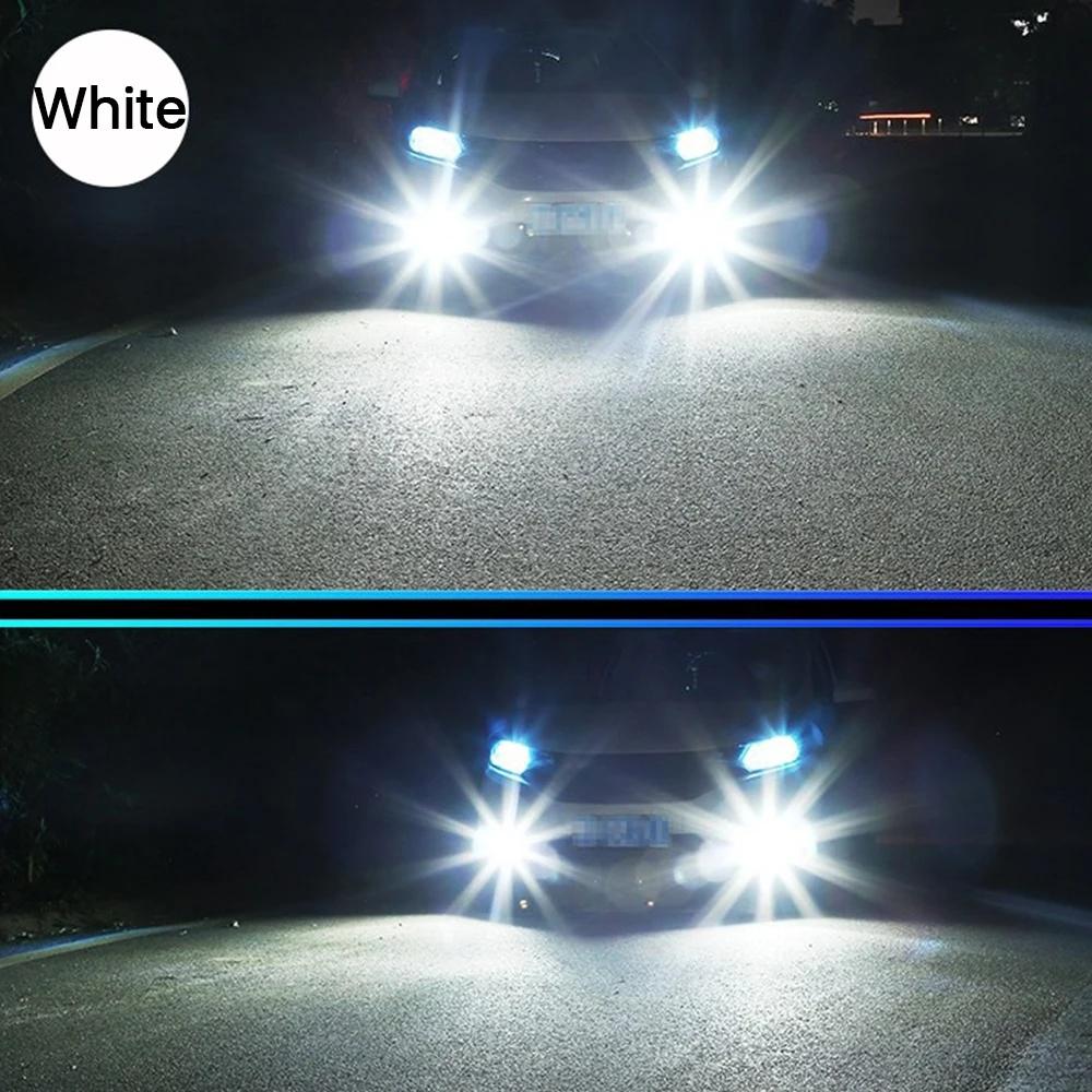 Car Fog Light Bulb, Two Colors H11/H8, Daytime Driving and Running Lights, White+Yellow, 12V, 2 Pieces.