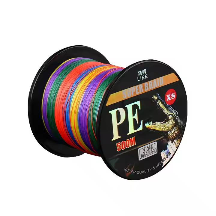 PE Fishing Lines 500m High Tensile Strength 8X Braided Fishing Line Floating for Lake and River/Stream Fishing