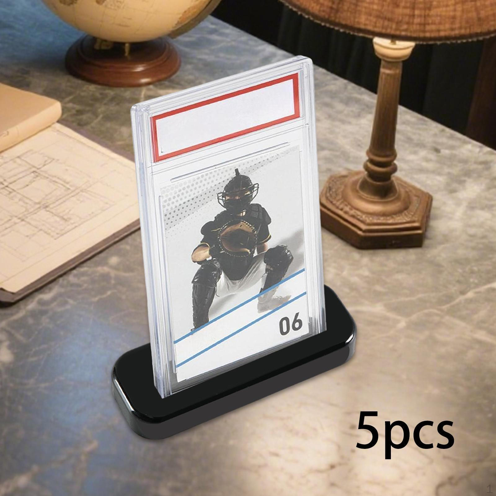 

5 штук Стойки для демонстрации грейдированных карт Органайзер для спортивных игровых карт Витрина Универсальный Прочный Практичный