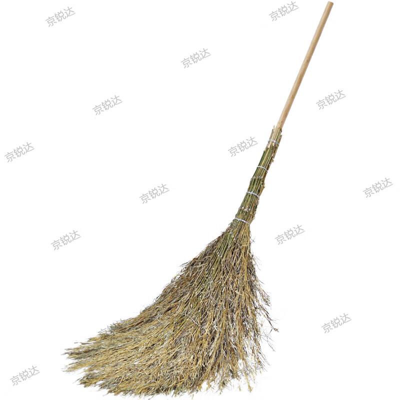 Heavy-Duty Wooden Handle Outdoor Broom