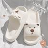 Soft Sole Cartoon Slippers Cartoon Design Thick Sole Slippers Practical Indoor Flip Flops  For Kids