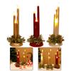 1PC Christmas Halloween LED Candles Flameless Christmas Candles Photo Props Ornament For Home Decoration 30*10cm Table Decor