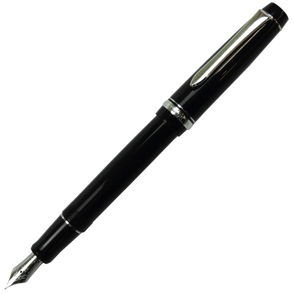 Pilot Custom Heritage 91 Fountain Black Body Pen, F-nib, (FKVH-1MR-BF)
