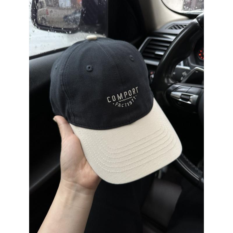 New Retro Contrasting Baseball Caps, Children's Big Head Circumference Peaked Caps Show a Small Face