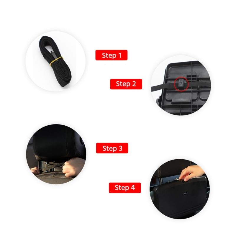 Car Backseat Multifunctional Organizer Folding Table Food Tray Drink Holder ABS