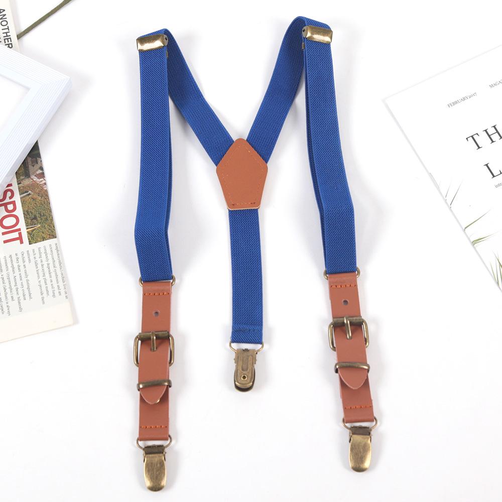 New Casual Kids Elastic Suspenders Children Boys Matching Tuxedo Suit Adjustable Y-Back Braces for Party Daily Accessories Gift