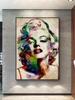 Classic Black and White Marilyn Monroe Canvas Art Posters Wall Prints for Living Room Bedroom Decor