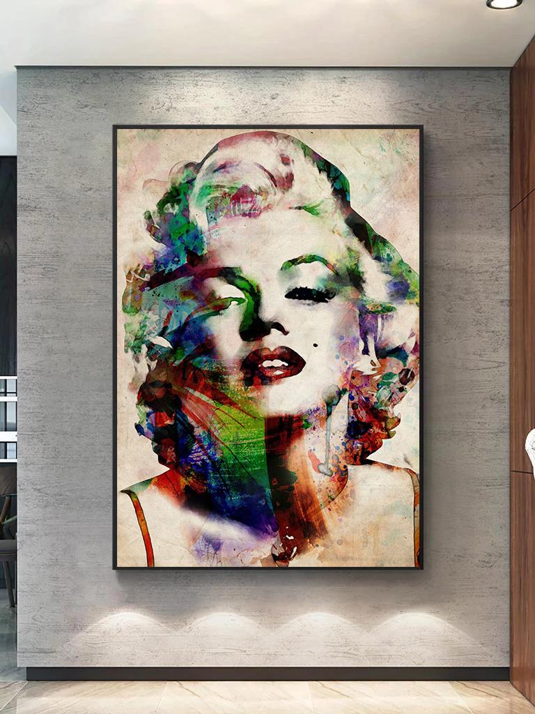 Classic Black and White Marilyn Monroe Canvas Art Posters Wall Prints for Living Room Bedroom Decor