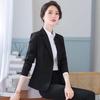 Women's Professional Two-Button Suit Set - Long Sleeve, Perfect for Spring and Autumn or College Student Interviews