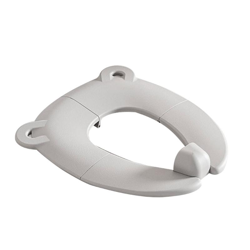Collapsible Bear Shaped Baby Cartoon Travel Folding Potty Seat Compact Design Easy To Clean Ergonomic Support