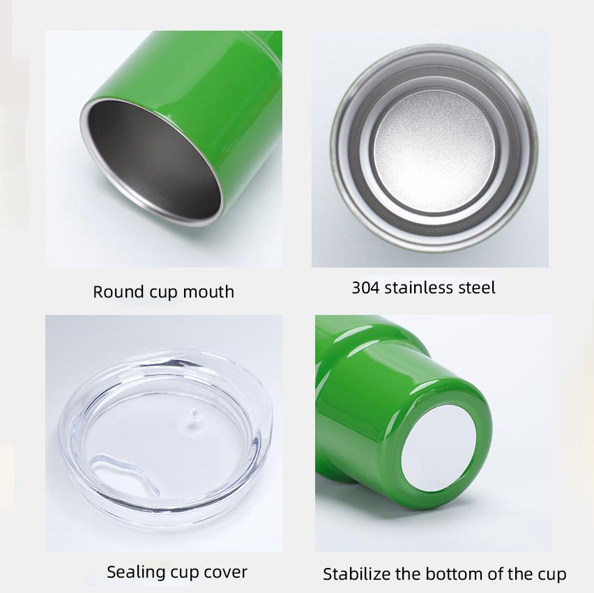 3oz Sublimation Tumble Whiskey Wine Glass Stainless Steel Vacuum Insulation Cup Car MIni Coffee Cup With Straw Party Gift