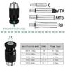 MT2 MT3 MT4 MT5 R8 C10 C12 C16 C20 B10 B12 B16 B18 B22 Morse Drill Chuck Lathe CNC Drill Machine Self-tightening Drill Chuck