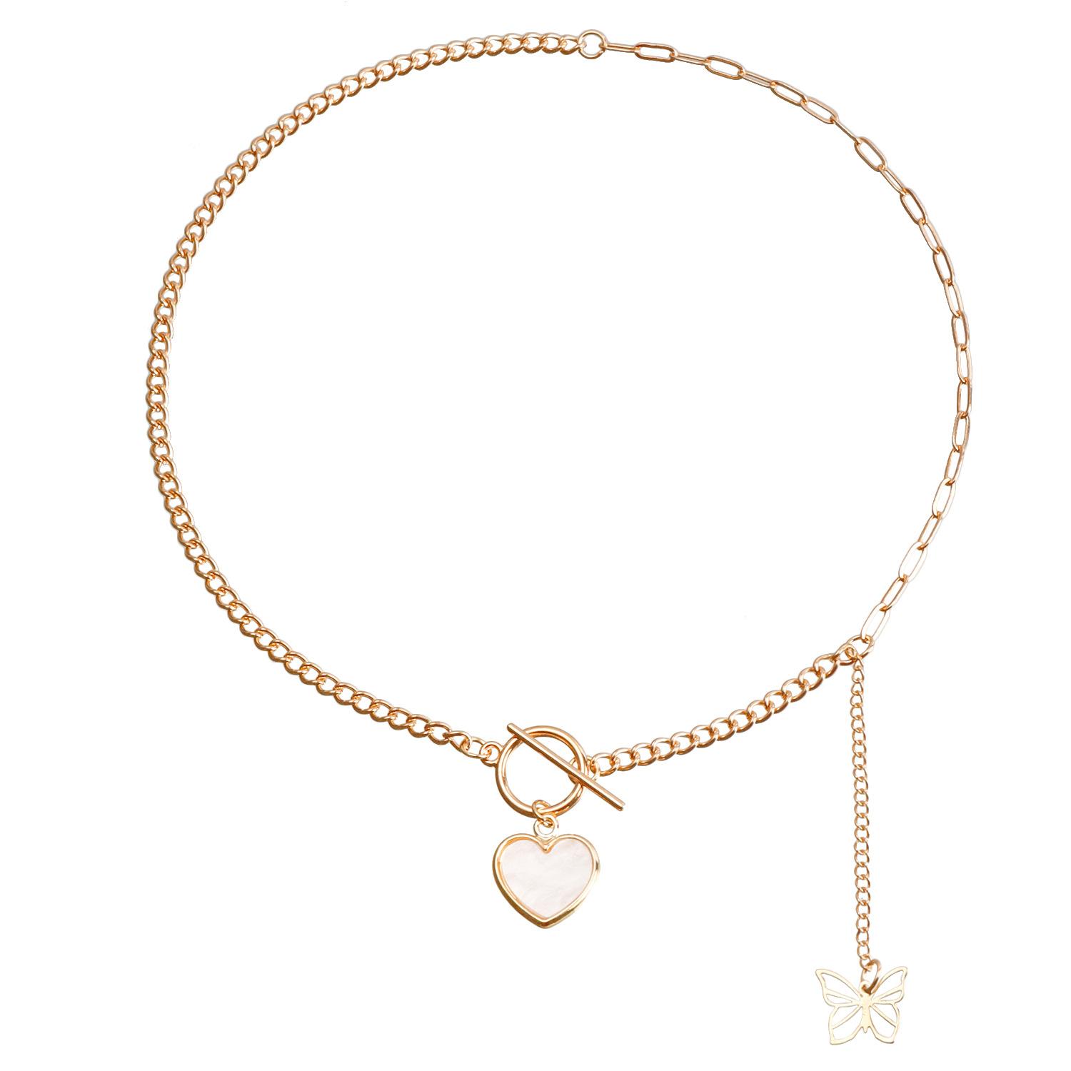 

Аксессуары Простой Геометрический Белый Любовь Имитация Перламутра Цепочка на Ключицу Ожерелье Кисточка Бабочка Ожерелье