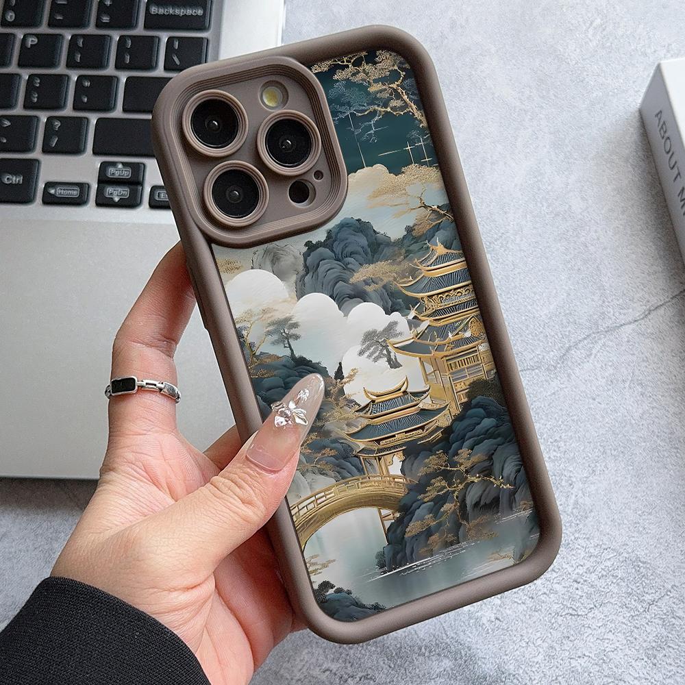 Landscape Pavilions Towers Phone Case for Xiaomi Redmi Note 14 13 12s 12 11 10 9s 9 8 7 A5 Pro Plus 4G 5G Soft TPU Back Cover
