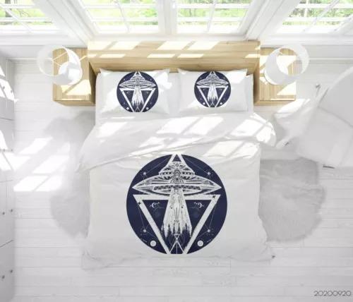 Ufo Duvet Cover Set Bed Decoration First Choice Gift Suitable For Children Boys Girls And Adults Soft Comfortable Breathable