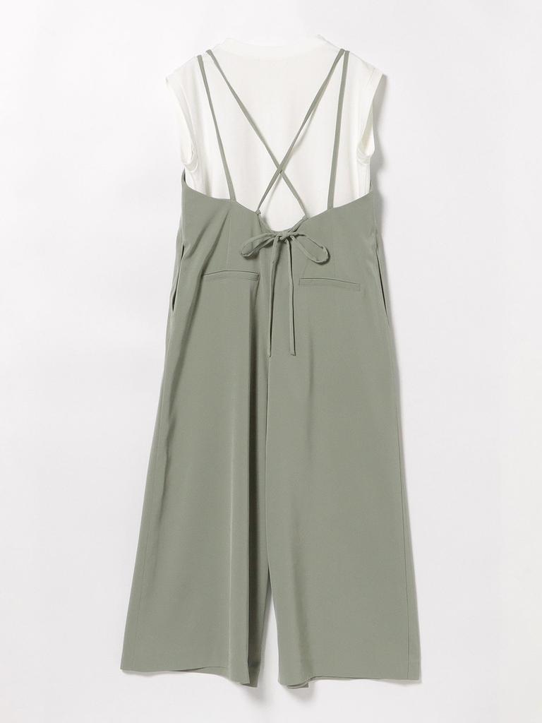 Beams Heart All-in-One/Overalls French Pullover X Overalls (Set Item) Women's OLIVE ONE SIZE