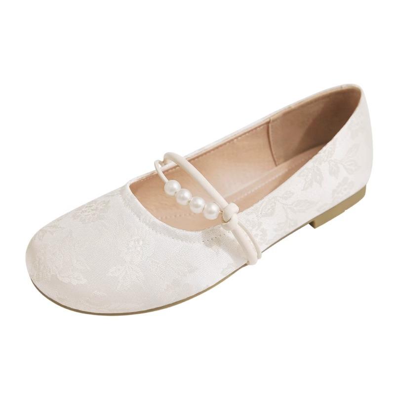 Chinese National Style Mary Jane Shoes 2025 Spring Evening Gentle Wind with Skirts Beautiful Shallow Mouth Single Shoes Women