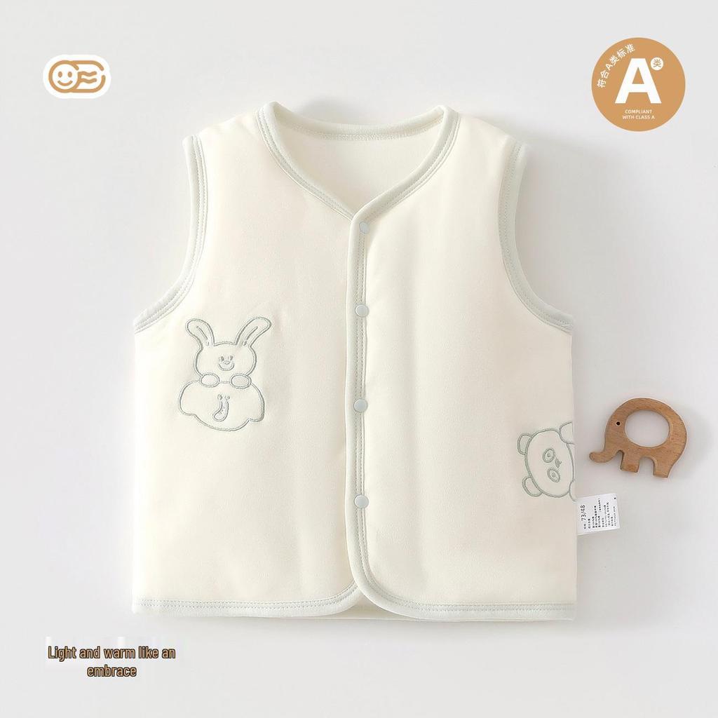 Warm Cotton Padded Baby Vest for Newborns and Toddlers - Unisex, Autumn/Winter/Spring