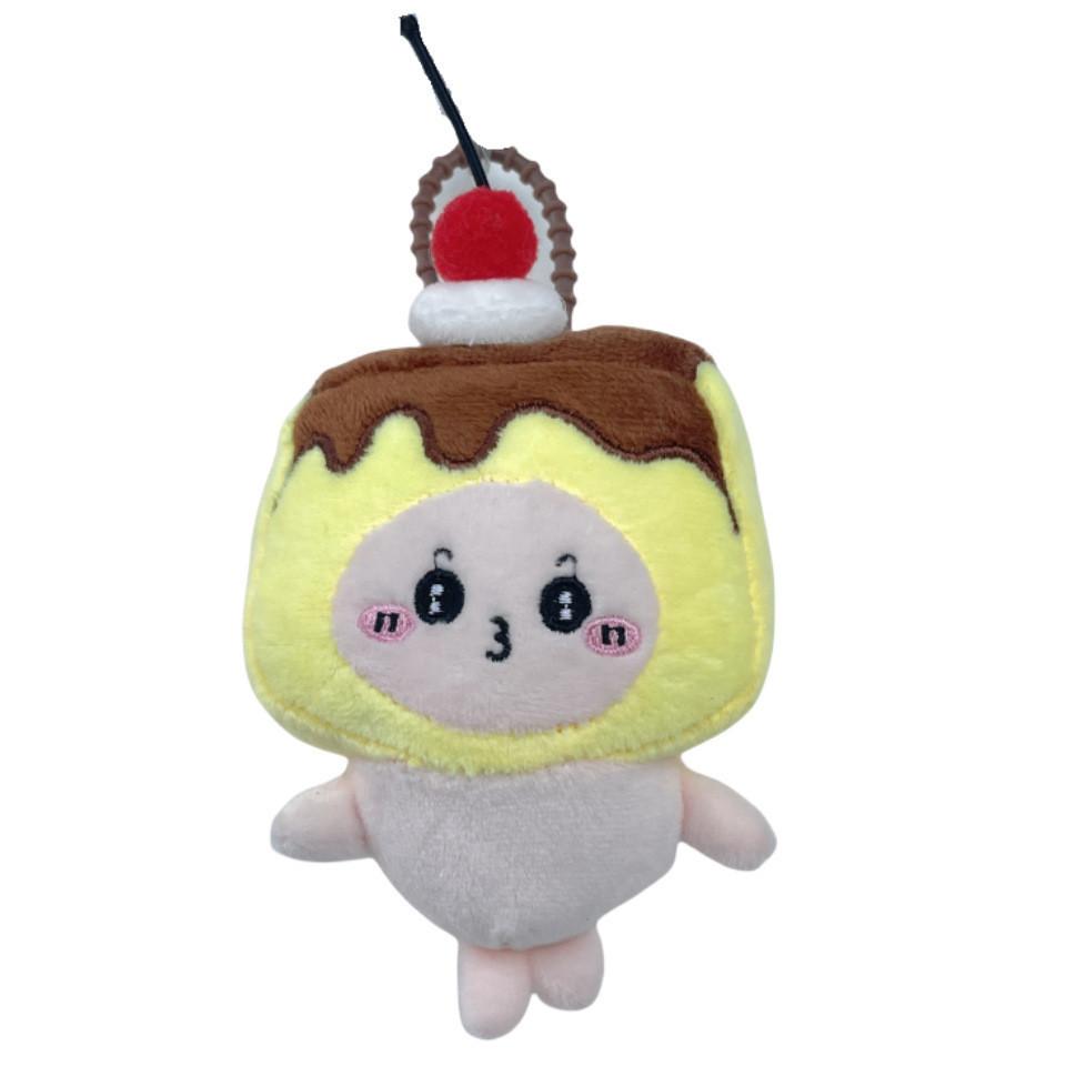 Adorable Food Series Plush Keychain Cute Cartoon Chicken Leg Student Bag Charm
