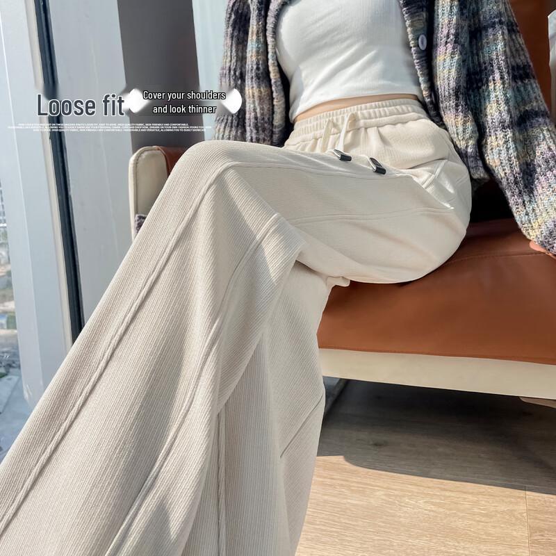 Women's High-Waist Straight-Leg Casual Pants