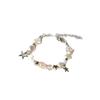 Light Luxury Five-Pointed Star Beaded Bracelet; Adjustable Size; Unique Fashion Gift For Men & Women