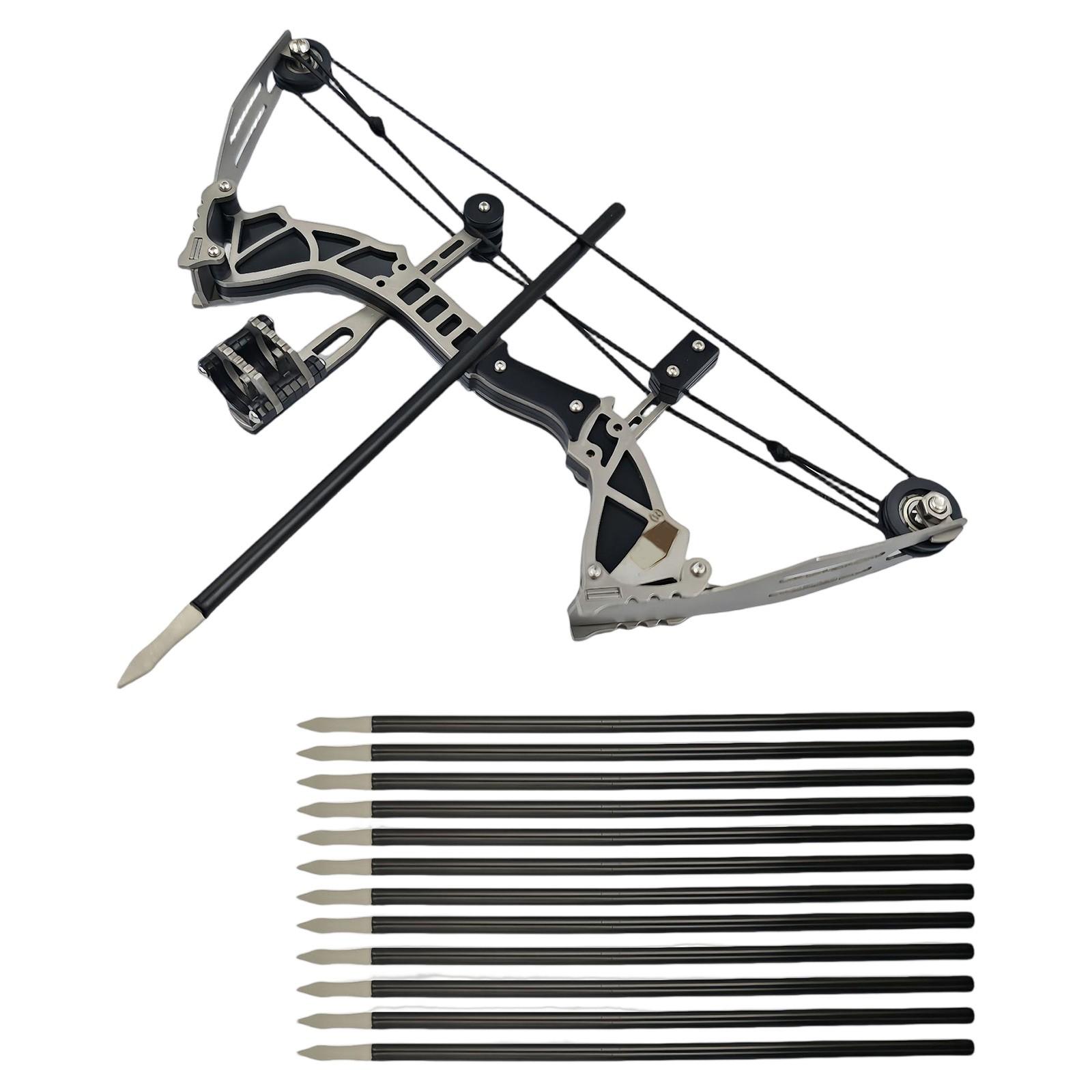 

Набір потужного блочного лука Шків з нержавіючої сталі Іграшка для стрільби в приміщенні та на відкритому повітрі та зняття стресу One Size