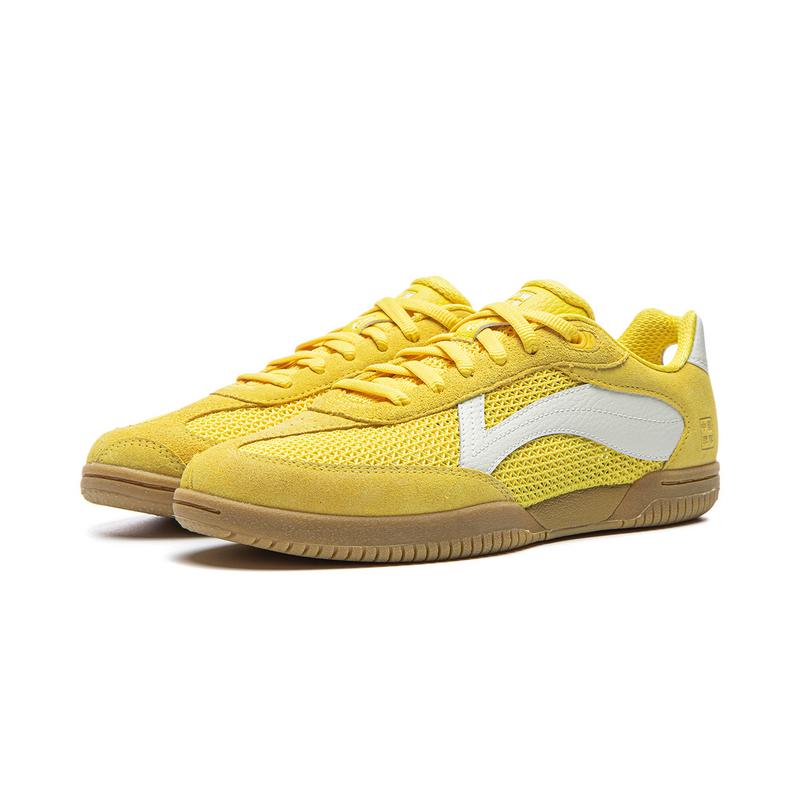 Women's Sneakers Li-Ning Li Ning Abrasion Resistant Breathable Low top Casual Shoes Women's Dynamic Yellow